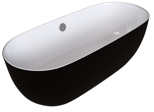 Ванна акриловая Grossman Classic GR-2401MB 150х75 отдельностоящая овальная